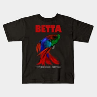 Betta Fighting Fish Kids T-Shirt